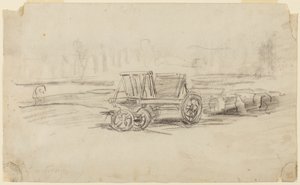 Wagon rolniczy autorstwa Charles Francois Daubigny