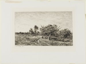 Jabłonie w Auvers autorstwa Charles Francois Daubigny