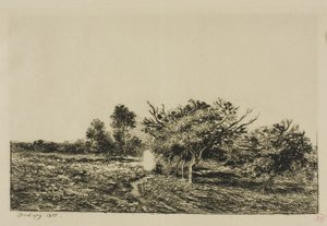 Jabłonie w Auvers autorstwa Charles Francois Daubigny