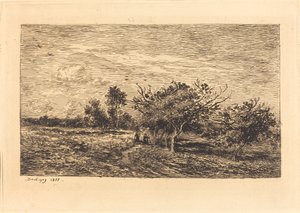 Jabłonie w Auvers autorstwa Charles Francois Daubigny