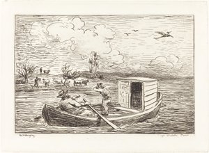 Słowo Cambronne autorstwa Charles Francois Daubigny