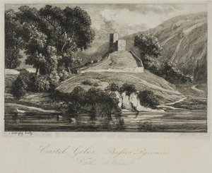 Castel Gélos (dolina Ossau) autorstwa Charles Francois Daubigny