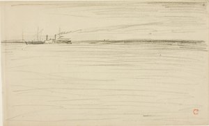 Przekraczanie kanału autorstwa Charles Francois Daubigny