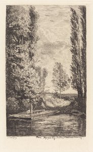 Prom (Le Bac) autorstwa Charles Francois Daubigny