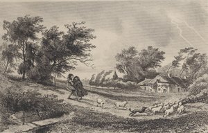 Burza, 1842. autorstwa Charles Francois Daubigny