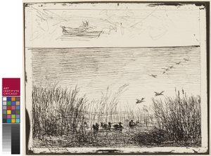 Bagno z kaczkami, 1862 autorstwa Charles Francois Daubigny