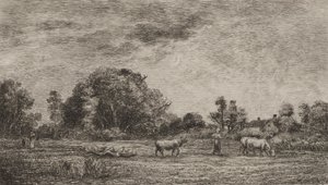 Wschód Księżyca autorstwa Charles Francois Daubigny