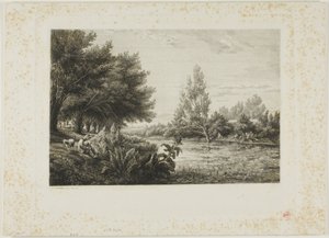 W pobliżu Choisy-le-Roi autorstwa Charles Francois Daubigny