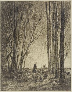 Powrót stada autorstwa Charles Francois Daubigny