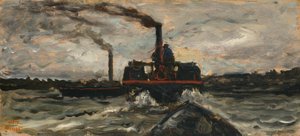 Łódź rzeczna autorstwa Charles Francois Daubigny