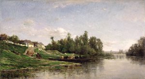 Scena rzeczna, 1859 autorstwa Charles Francois Daubigny