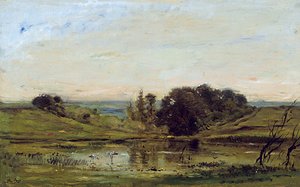 Samotność autorstwa Charles Francois Daubigny