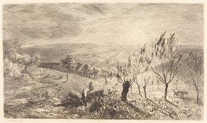 wschód słońca autorstwa Charles Francois Daubigny