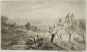 wschód słońca autorstwa Charles Francois Daubigny