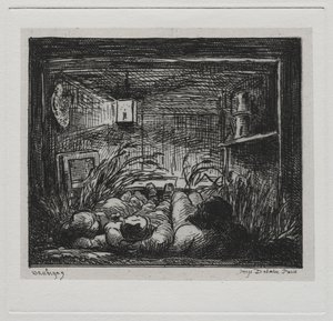 Rejs statkiem: Pościel na pokładzie Botin Noc na łodzi, 1861. autorstwa Charles Francois Daubigny