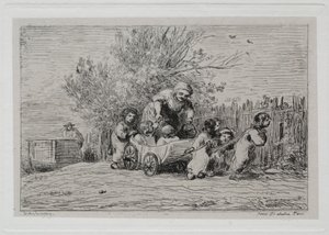 Rejs statkiem: Dziedzictwo wózka (Dzieci z wózkiem) autorstwa Charles Francois Daubigny