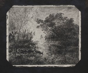 Jeleń autorstwa Charles Francois Daubigny