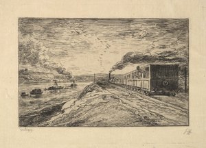 Wyjazd, 1861. autorstwa Charles Francois Daubigny