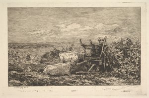 Pamiątka żniwna Morvana, 1865. autorstwa Charles Francois Daubigny