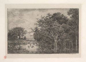 Bagna, 1851. autorstwa Charles Francois Daubigny