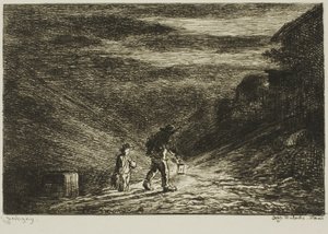 Poszukiwanie karczmy autorstwa Charles Francois Daubigny