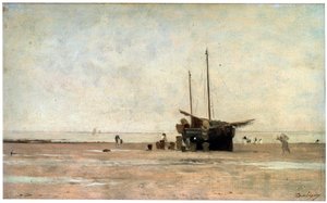 Wybrzeże, koniec lat 60. XIX wieku, początek lat 70. XIX wieku. autorstwa Charles Francois Daubigny