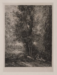 Pasterz i Pasterka autorstwa Charles Francois Daubigny