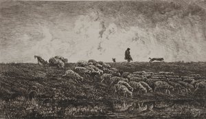 Prysznic autorstwa Charles Francois Daubigny