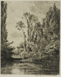 Wyspy Dziewicze w Bezons (Dziura rybacka) autorstwa Charles Francois Daubigny