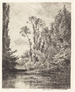 Wyspy Dziewicze w Bezons autorstwa Charles Francois Daubigny