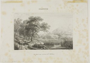 Zobacz zrobione w pobliżu Subiaco autorstwa Charles Francois Daubigny