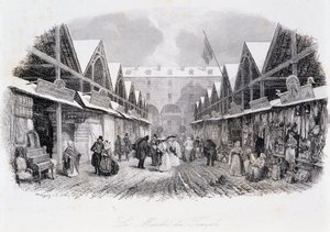 Widok marszu świątyni - w „Les Mysteres de Paris” Eugene