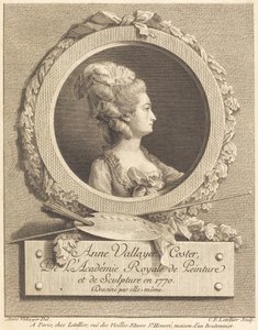 Anne Vallayer-Coster autorstwa Charles Francois Le Tellier after Anne Vallayer Coster