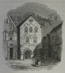 Dom Templariuszy w Louviers. Daubigny  John Quartley. autorstwa Charles Francois Daubigny