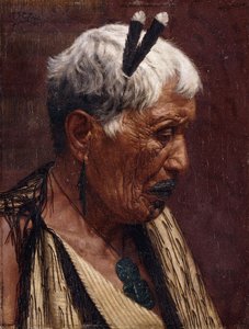 Patrząc wstecz — Wiripine Ninia, wódz Ngatiawy autorstwa Charles Frederick Goldie