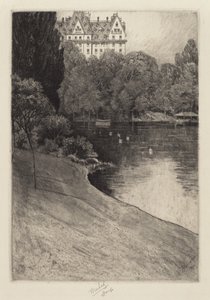 Kawałek Central Parku, prawdopodobnie 1918.