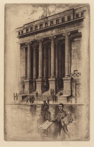 Ganek, Stary Urząd Celny, Wall Street, 1905. autorstwa Charles Frederick William Mielatz