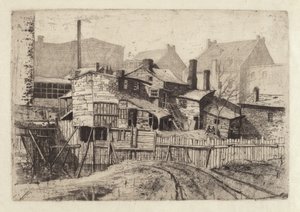 Bez tytułu (Drewniany dom w mieście) autorstwa Charles Frederick William Mielatz