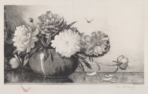 Untitled Peonies in a Bowl, 1890.    1194452   pl       polish Successfully Translated  Original: Sculptuur van Venus en Amor Venus in aedibus Card. Farnesii (title on object) Antieke sculpturen in Rome (series title) Antiquarum statuarum urbis Romae quae 