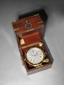 Wiktoriański dwudniowy chronometr morski z wagą Hartnup, ok. 1870 (omontowany z mahoniu i mosiądzu) autorstwa Charles Frodsham