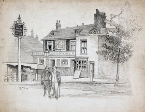 Dom publiczny Old Windmill, 214-214 Chiswick High Road, Turnham Green, Londyn, 1892-1933.