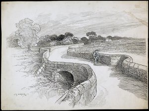 Most Swarkestone, Stanton By Bridge, Derbyshire autorstwa Charles George Harper