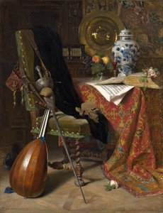 Wnętrze z XVII wieku, 1877 autorstwa Charles Gifford Dyer