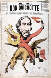 Karykatura La Citoyenne Louise Michel – w „Le Don Kichot”” z 05.05.1882