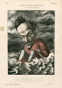 Współczesne grymasy - Ilustracja Charles Gilbert-Martin (1839-1905): Rochefort Henri (1831-1913) - Morze autorstwa Charles Gilbert Martin