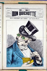 Okładka „”Le Don Kichot”, numer 45, Satyryka w kolorach autorstwa Charles Gilbert Martin