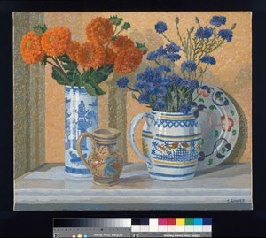 Dalie i Chabry autorstwa Charles Ginner