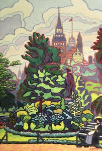 Ogródy Wzdłuż Victoria Bulwaru autorstwa Charles Ginner