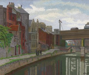 Stare domy, kąpiel autorstwa Charles Ginner