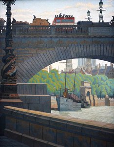 Stary most Waterloo (olej)